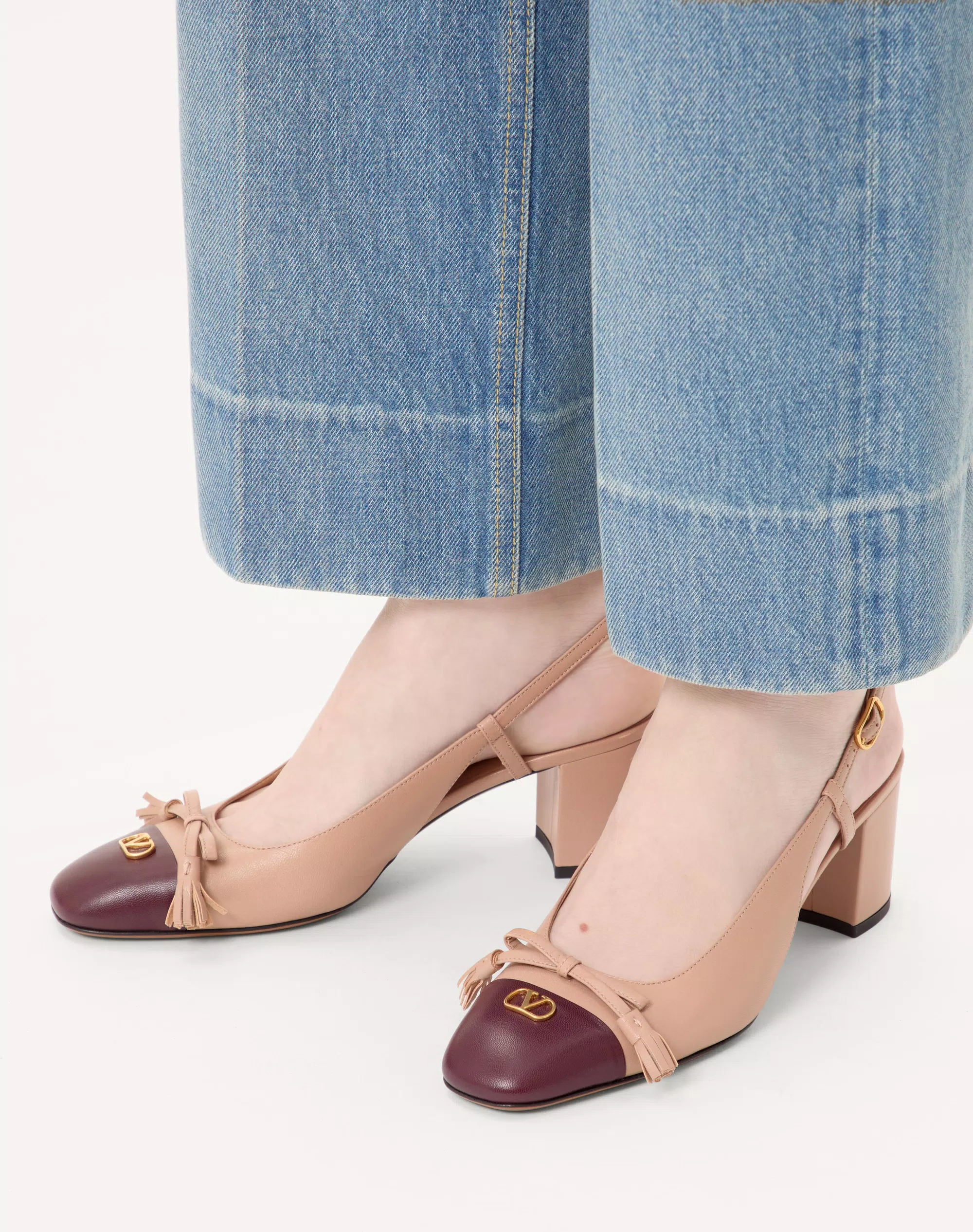 Valentino Valet Du Roi Kidskin Slingback Pumps 60Mm - Image 7